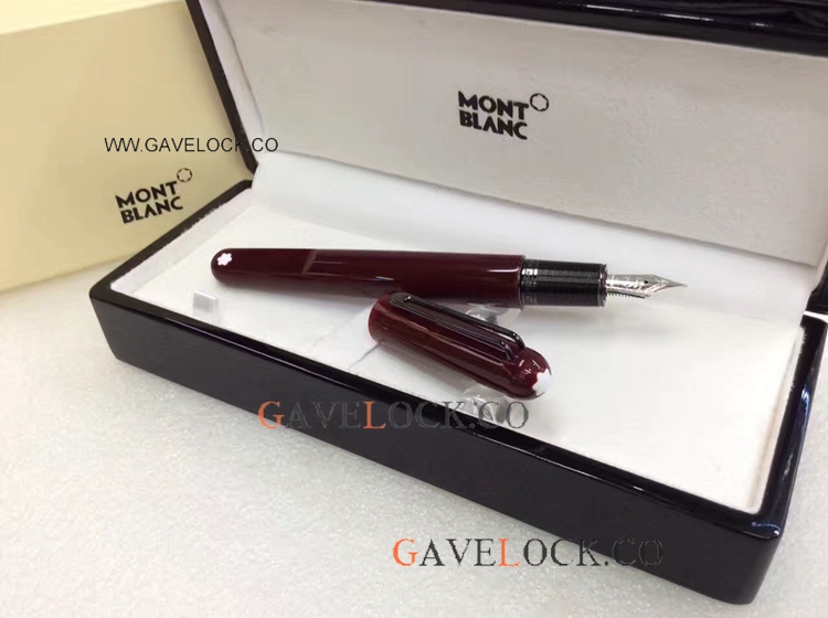 AAA Grade Fake Monte blanc Fountain Pens M Marc Newson Red Black Clip Pen AAA Grade Fake Monte blanc Fountain Pens M Marc Newson Red Black Clip Pen